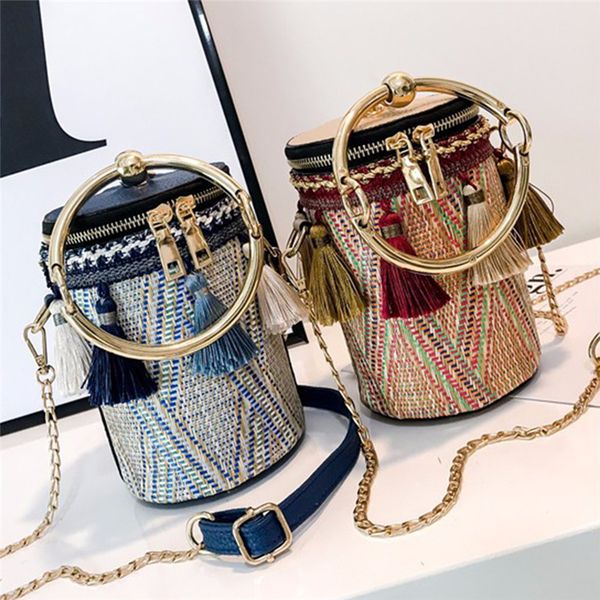 tassel design unique single shoulder bag new fashion contrast color chain diagonal cross ring portable cylinder bag
tassel design unique single shoulder bag new fashion contrast color chain diagonal cross ring portable cylinder bag