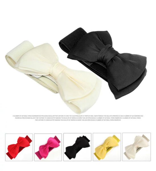 elegant women chiffon bow belt ladies fashion elastic wide belt fabric decoration dress qz0103, Black;brown
elegant women chiffon bow belt ladies fashion elastic wide belt fabric decoration dress qz0103, Black;brown