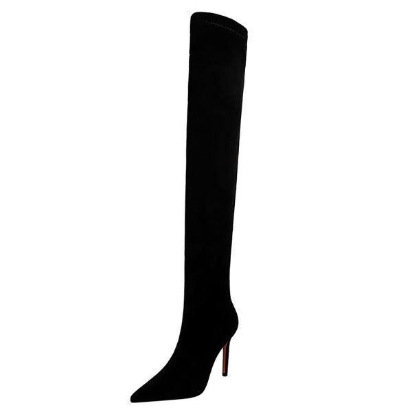 boots faux suede over knee velvet lining winter shoes women 9.5cm high thin heels pointed toe black elegent ladies shoe
boots faux suede over knee velvet lining winter shoes women 9.5cm high thin heels pointed toe black elegent ladies shoe
