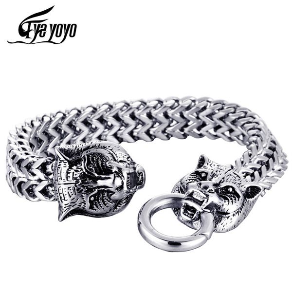 charm bracelets eyeyoyo stainless steel leopard head bracelet men mesh chain animal jewelry, Golden;silver
charm bracelets eyeyoyo stainless steel leopard head bracelet men mesh chain animal jewelry, Golden;silver