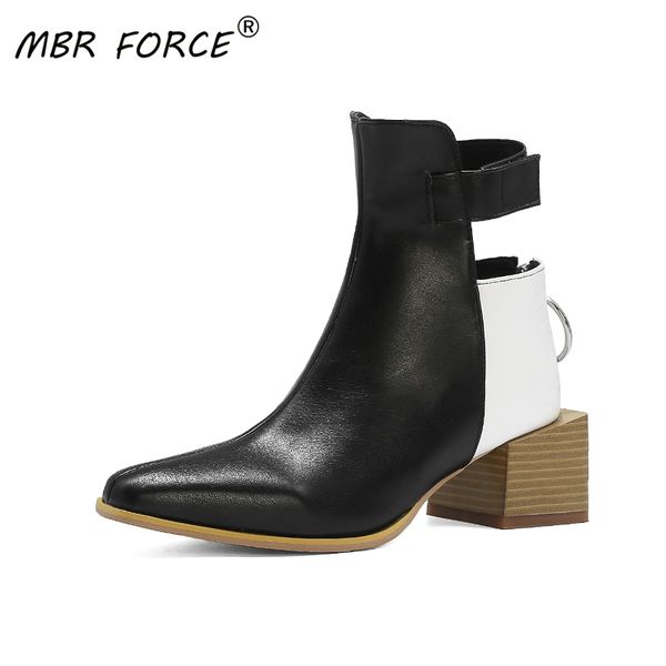 mbr force fashion women autumn winter new ankle boots high heels zipper short boots feminine shoes women's booties, Black 
mbr force fashion women autumn winter new ankle boots high heels zipper short boots feminine shoes women's booties, Black
