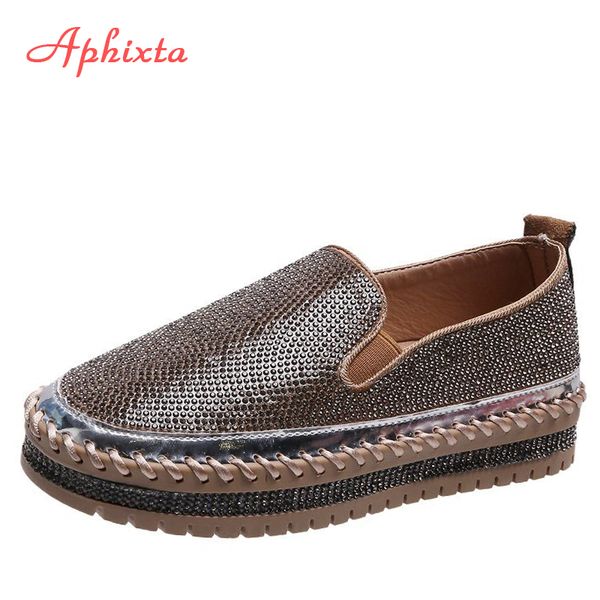 aphixta glitter crystals flats sneakers women casual bling platform comfortable plus size 43 vulcanized shoes zapatillas mujer, Black
aphixta glitter crystals flats sneakers women casual bling platform comfortable plus size 43 vulcanized shoes zapatillas mujer, Black