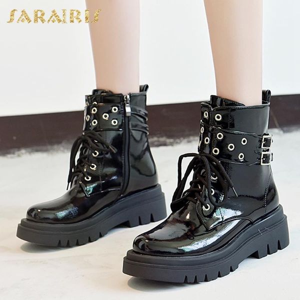sarairis 2020 new design large size 43 buckle decoration ankle boots woman shoes platform zip up street style shoes ladies boots, Black
sarairis 2020 new design large size 43 buckle decoration ankle boots woman shoes platform zip up street style shoes ladies boots, Black
