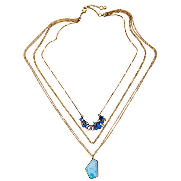 chokers 3 layers removable blue crystal geometric resin stone pendant neklace 2021 design romantic jewelry for women handmade, Golden;silver
chokers 3 layers removable blue crystal geometric resin stone pendant neklace 2021 design romantic jewelry for women handmade, Golden;silver