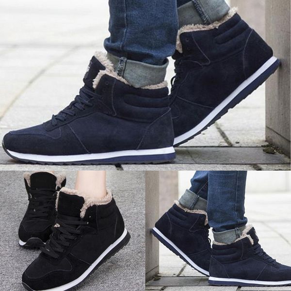 men shoes winter warm fur men casual shoes lace up round toe casual flock footwear for winter man sneakers, Black
men shoes winter warm fur men casual shoes lace up round toe casual flock footwear for winter man sneakers, Black