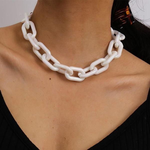chokers exaggerstion white acrylic acetic acid chunky thick choker necklace resin simple chain statement jewelry for women gift, Golden;silver
chokers exaggerstion white acrylic acetic acid chunky thick choker necklace resin simple chain statement jewelry for women gift, Golden;silver