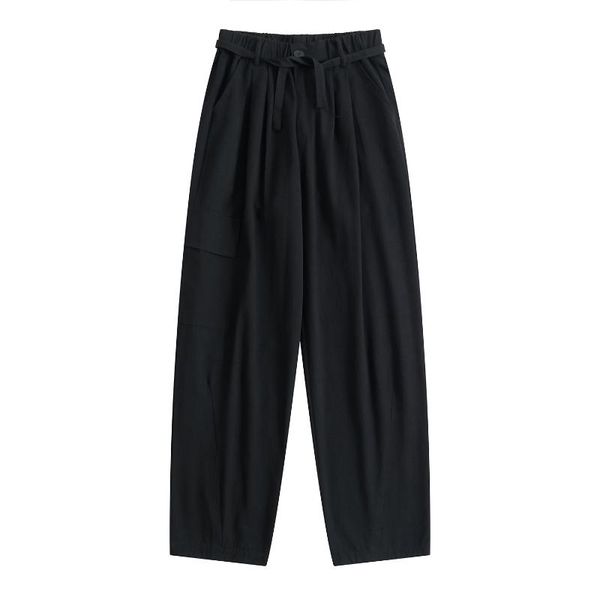 women's pants & capris original design autumn winter women basic trousers black high waist belt female cotton long bf style minimalism, Black;white
women's pants & capris original design autumn winter women basic trousers black high waist belt female cotton long bf style minimalism, Black;white