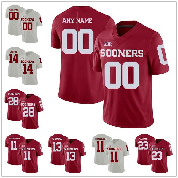 Custom Oklahoma Sooners Baker Mayfield Kyler Murray Levi Draper Jalen Hurts Rodney Anderson Sam Bradford CeeDee Lamb Football stitched Jerse
Custom Oklahoma Sooners Baker Mayfield Kyler Murray Levi Draper Jalen Hurts Rodney Anderson Sam Bradford CeeDee Lamb Football stitched Jerse