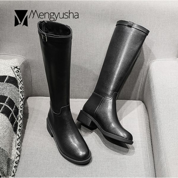 boots long tube women metal buckle knee-high botas zipper round toe motorcycle booties heels pu leather shoes woman plus size 44, Black
boots long tube women metal buckle knee-high botas zipper round toe motorcycle booties heels pu leather shoes woman plus size 44, Black