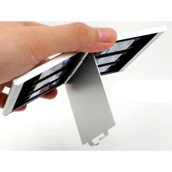 silver portable aluminum alloy metal flash memory card carrying storage box case holder for tf/sd/cf/ms high quality
silver portable aluminum alloy metal flash memory card carrying storage box case holder for tf/sd/cf/ms high quality