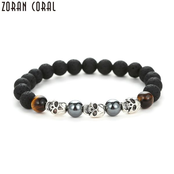 charm bracelets 2021 men's skull bracelet obsidian black lava stone beads natural personality women yoga pulseira masculina, Golden;silver
charm bracelets 2021 men's skull bracelet obsidian black lava stone beads natural personality women yoga pulseira masculina, Golden;silver