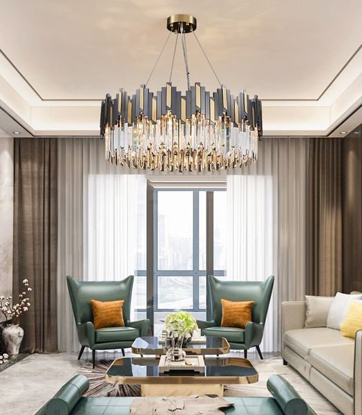 postmodern minimalist stainless steel living room led crystal chandelier dining room bedroom pendant lights designer creative pendant lamps
postmodern minimalist stainless steel living room led crystal chandelier dining room bedroom pendant lights designer creative pendant lamps