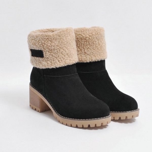 2020 winter new women boots outdoor keep warm boots snow thick heel with round head large code chaussures femme, Black
2020 winter new women boots outdoor keep warm boots snow thick heel with round head large code chaussures femme, Black
