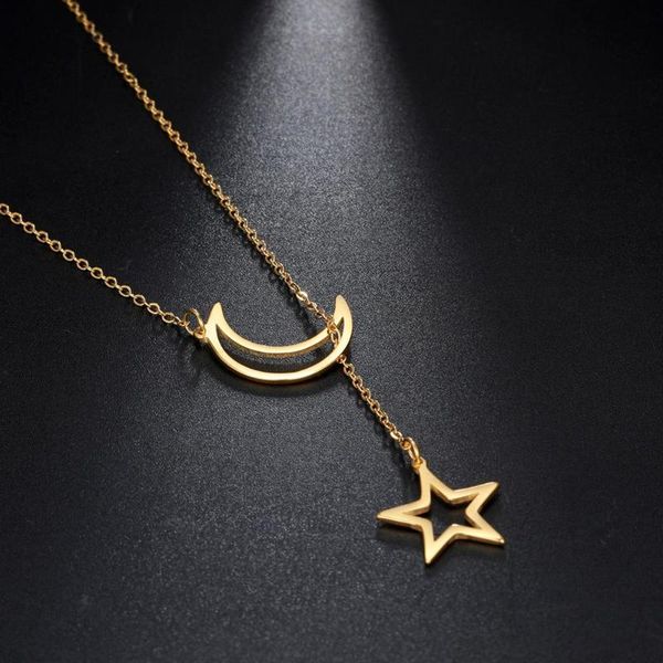 fishhook star moon hollow gold color bohemia boho small stainless steel double necklace gift for woman pendant charm jewelry, Silver
fishhook star moon hollow gold color bohemia boho small stainless steel double necklace gift for woman pendant charm jewelry, Silver