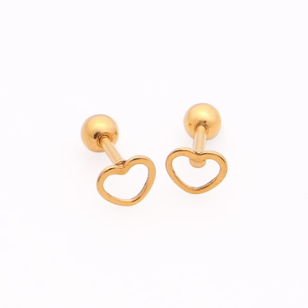 stud small heart earrings cute cool ear piercing jewelry 1 pair, Golden;silver
stud small heart earrings cute cool ear piercing jewelry 1 pair, Golden;silver