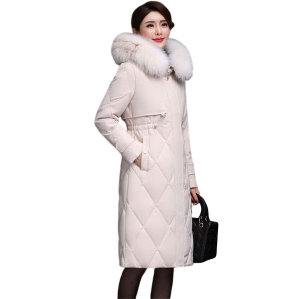 women's down & parkas winter jacket woman cotton coat fashion loose real fur collar long overcoat female warm thick hooded 1140, Black
women's down & parkas winter jacket woman cotton coat fashion loose real fur collar long overcoat female warm thick hooded 1140, Black
