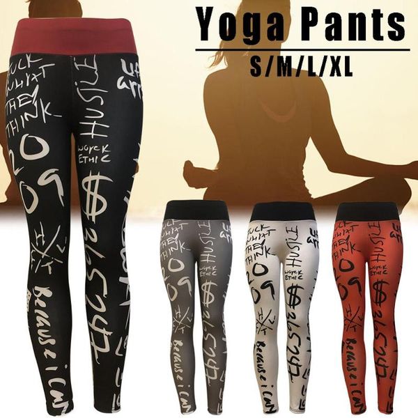 yoga outfits super black pants alphabet pattern high waist sport leggings running for female pilates, White;red
yoga outfits super black pants alphabet pattern high waist sport leggings running for female pilates, White;red