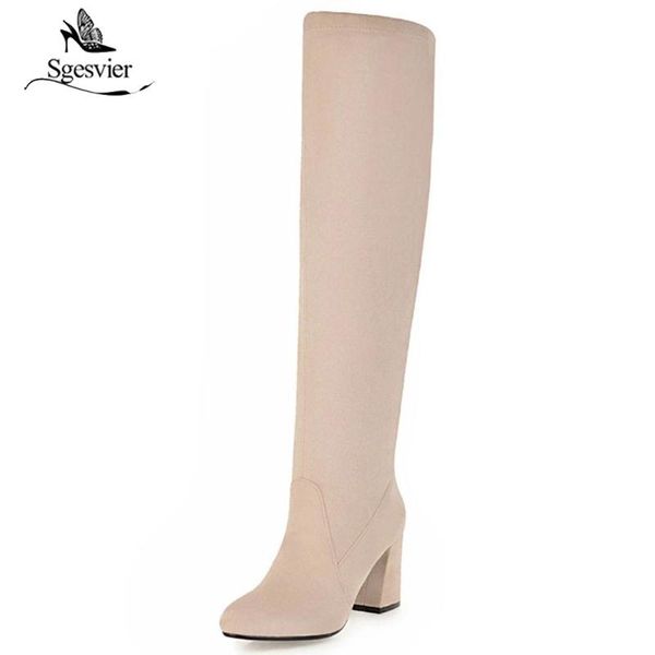 sgesvier women boots 2020 autumn winter fashion ladies over knee high boots thick high heels flock women long shoes ox650, Black
sgesvier women boots 2020 autumn winter fashion ladies over knee high boots thick high heels flock women long shoes ox650, Black
