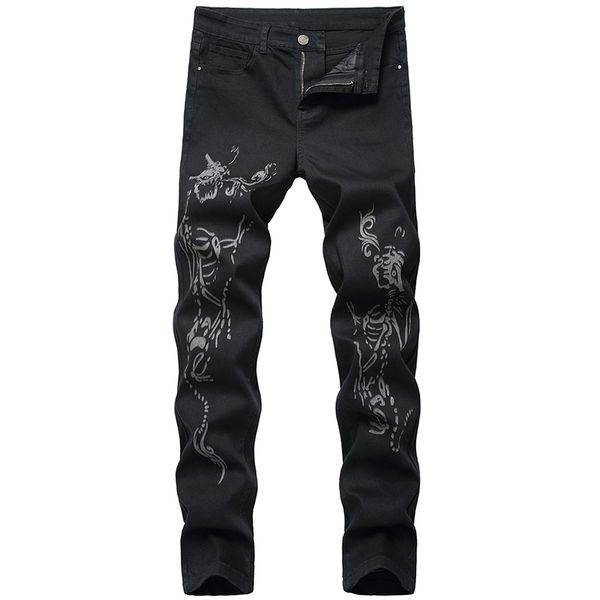 men's jeans men personality printed all season european and american trend fashion hip hop trousers, Blue
men's jeans men personality printed all season european and american trend fashion hip hop trousers, Blue