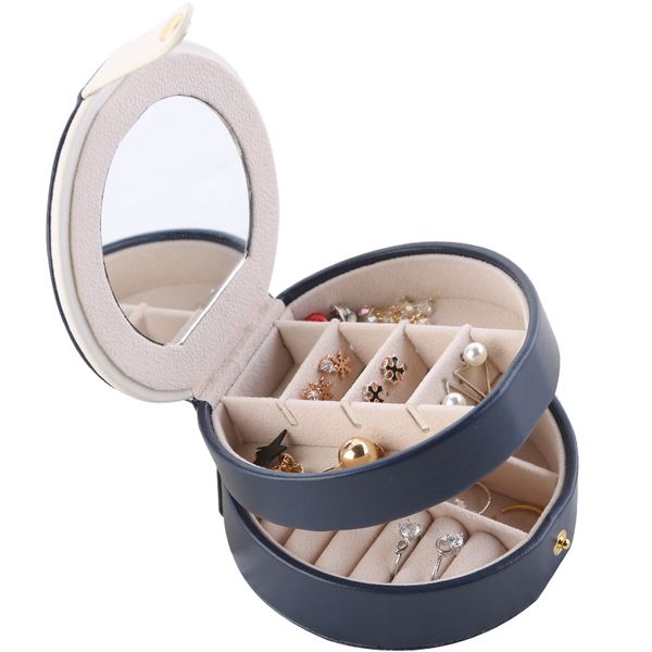 cute portable round mini jewelry box pu magnetic buckle travel earrings necklace ring storage case jewelry casket t200917, Black;white
cute portable round mini jewelry box pu magnetic buckle travel earrings necklace ring storage case jewelry casket t200917, Black;white