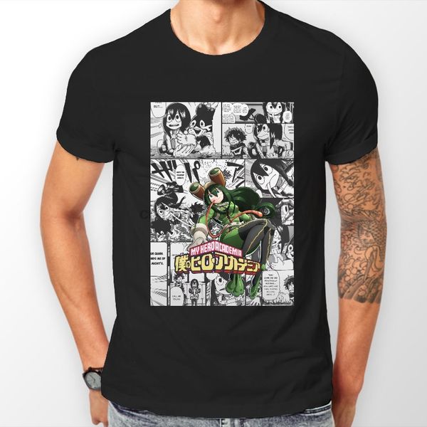 tsuyu asui manga striscia my hero accademia anime tshirt t shirt maglietta tutte 
tsuyu asui manga striscia my hero accademia anime tshirt t shirt maglietta tutte