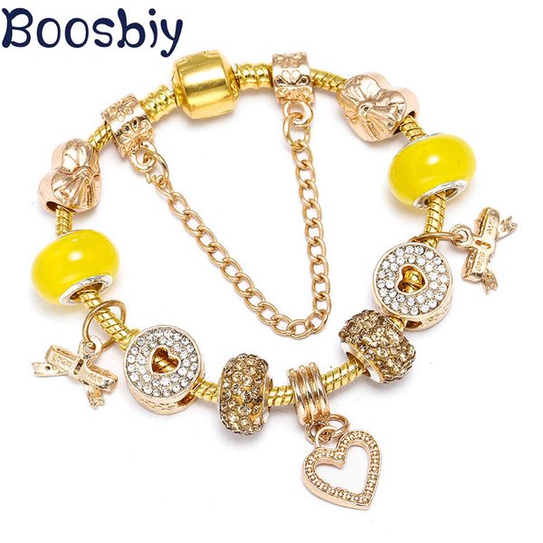 charm bracelets boosbiy diy gold color snake chain bracelet with heart & bowknot beads fits brand for women fashion jewelry gift, Golden;silver
charm bracelets boosbiy diy gold color snake chain bracelet with heart & bowknot beads fits brand for women fashion jewelry gift, Golden;silver