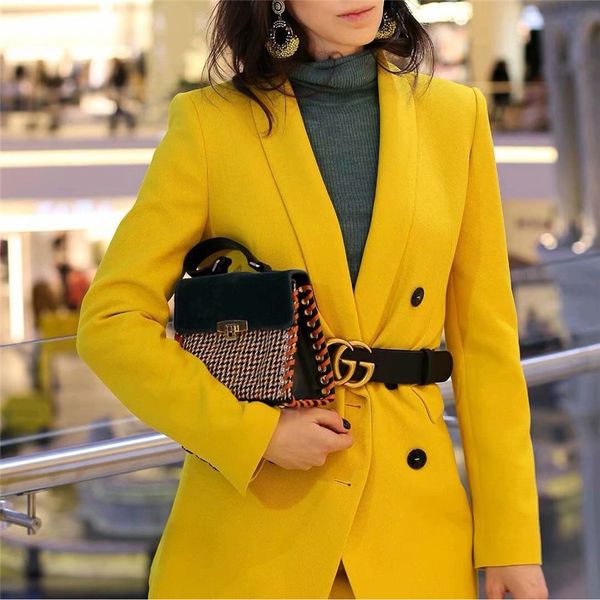 work pant suits ol 2 piece sets double breasted yellow blazer jacket zipper trousers suit for women set feminino spring, White
work pant suits ol 2 piece sets double breasted yellow blazer jacket zipper trousers suit for women set feminino spring, White