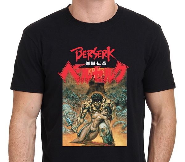 summer 2018 new berserk japanesse anime movie war mens black t-shirt size s-m-l-xl-xxl casual clothing