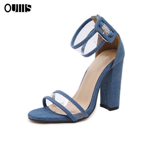 new style high heel women's chunky heel shoes pvc thick heel large size sandals buckle fashion woman shoe sandal 35-42 fashion, Black
new style high heel women's chunky heel shoes pvc thick heel large size sandals buckle fashion woman shoe sandal 35-42 fashion, Black
