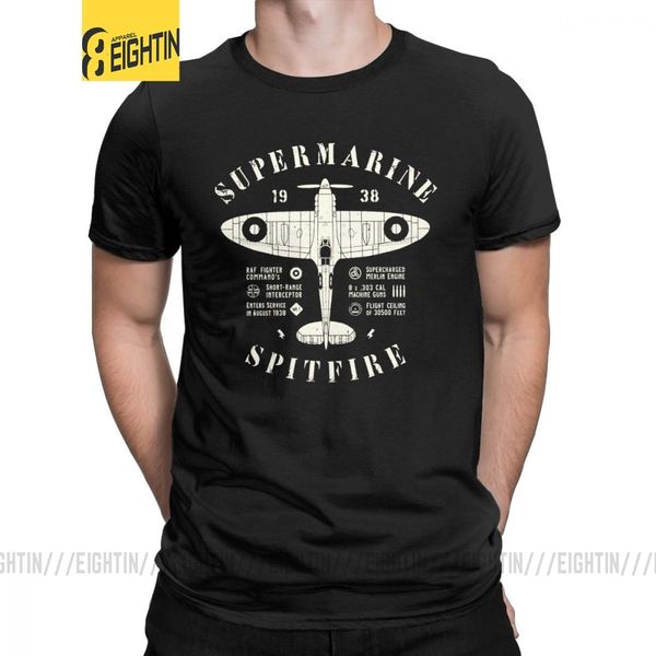 supermarine spitfire t shirts men's pure cotton t-shirt fighter plane ww2 war pilot aircraft airplane tee short sleeve clothes
supermarine spitfire t shirts men's pure cotton t-shirt fighter plane ww2 war pilot aircraft airplane tee short sleeve clothes
