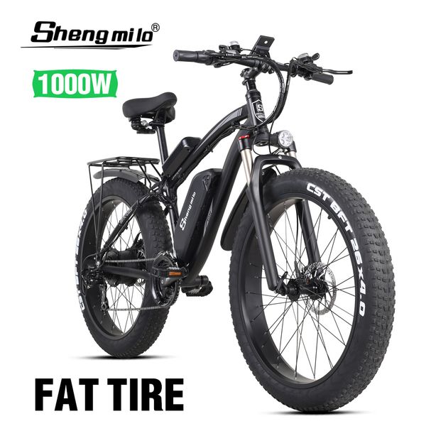official product shengmilo-mx02 26 inch electric atv snowmobile assisted mountain bike 1000w bafang motor electric bicycle single battery, Silver;blue
official product shengmilo-mx02 26 inch electric atv snowmobile assisted mountain bike 1000w bafang motor electric bicycle single battery, Silver;blue