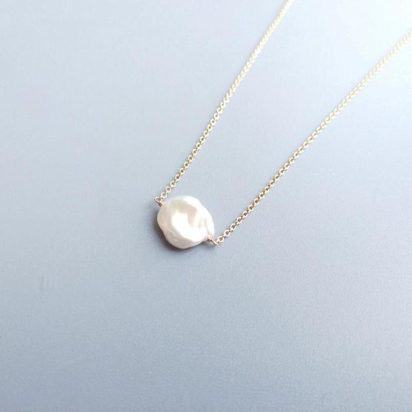 pendant necklaces lii ji baroque freshwater pearl gold filled chain choker delicated handmade necklace 15.5 inch, Silver
pendant necklaces lii ji baroque freshwater pearl gold filled chain choker delicated handmade necklace 15.5 inch, Silver