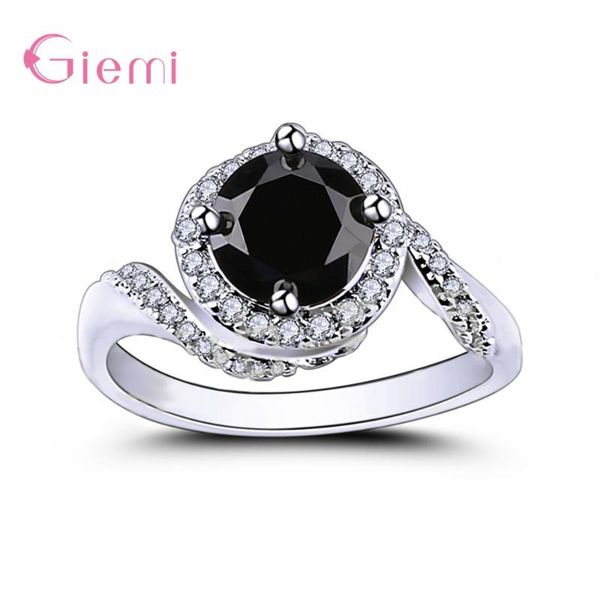 cluster rings novel shape design korean est style genuine 925 sterling silver wedding elegant fashion jewelry for women, Golden;silver