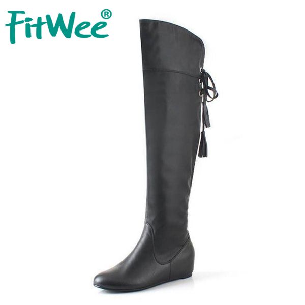 fitwee size 34-43 boots tassel sweet style women boot over knee high snow boots warm winter shoes woman botas size 34-43, Black
fitwee size 34-43 boots tassel sweet style women boot over knee high snow boots warm winter shoes woman botas size 34-43, Black