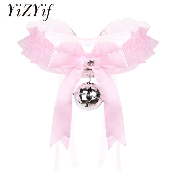 bell choker collar necklace elastic ruffled ribbon bowknot collar choker cosplay accessaries girls women necklace, Golden;silver
bell choker collar necklace elastic ruffled ribbon bowknot collar choker cosplay accessaries girls women necklace, Golden;silver