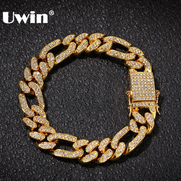 uwin iced figaro bracelet 13mm bling miami cuban link full iced rhinestones hiphop mens bracelet fashion jewelry, Black
uwin iced figaro bracelet 13mm bling miami cuban link full iced rhinestones hiphop mens bracelet fashion jewelry, Black
