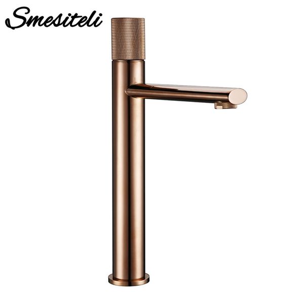 rose gold bathroom brass basin faucet single handle hole deck cold and water mixer tall tap
rose gold bathroom brass basin faucet single handle hole deck cold and water mixer tall tap