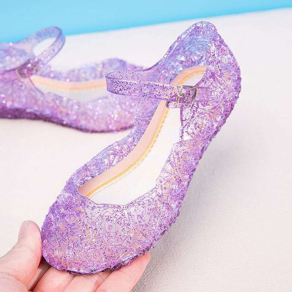 sandals purple crystal jelly shoes for girls wedges 2021 fashion kids plastic transparent slides, Black;red
sandals purple crystal jelly shoes for girls wedges 2021 fashion kids plastic transparent slides, Black;red