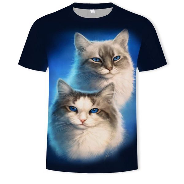 2020 summer new digital printing fantasy cat round neck short sleeve men's 3d, Black;blue
2020 summer new digital printing fantasy cat round neck short sleeve men's 3d, Black;blue