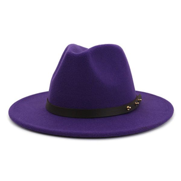 new arrival men women fedora panama hat winter wide brim felt church jazz cap, Blue;gray
new arrival men women fedora panama hat winter wide brim felt church jazz cap, Blue;gray