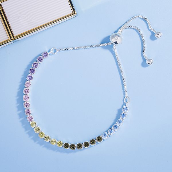 beautiful authentic 925 sterling silver colorfull crystals chram bracelet bangle fit women bead charm diy pandora jewelry, Black
beautiful authentic 925 sterling silver colorfull crystals chram bracelet bangle fit women bead charm diy pandora jewelry, Black