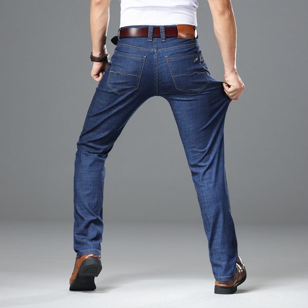 summer stretch pants men's and jeans jeans men's straight korean style loose fashion brand casual slim fashion black thin jb58h, Blue
summer stretch pants men's and jeans jeans men's straight korean style loose fashion brand casual slim fashion black thin jb58h, Blue