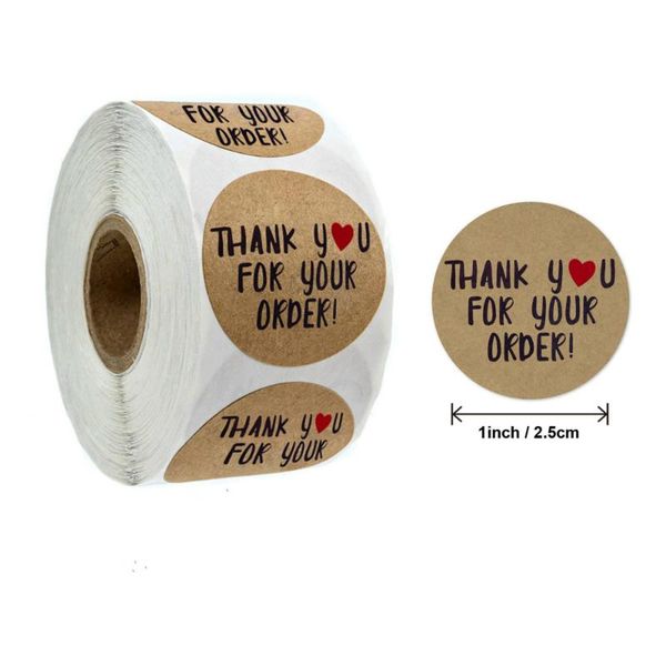 1" round thank you labels with heart bulk pack thank you for your order business sticker roll of 500 kraft stickers labels
1" round thank you labels with heart bulk pack thank you for your order business sticker roll of 500 kraft stickers labels