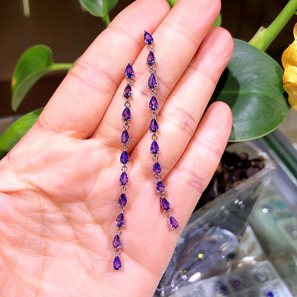 luxury fashion big long tassel earrings cute white pink purple stud earrings for women boho double zircon stone jewelry, Golden;silver
luxury fashion big long tassel earrings cute white pink purple stud earrings for women boho double zircon stone jewelry, Golden;silver