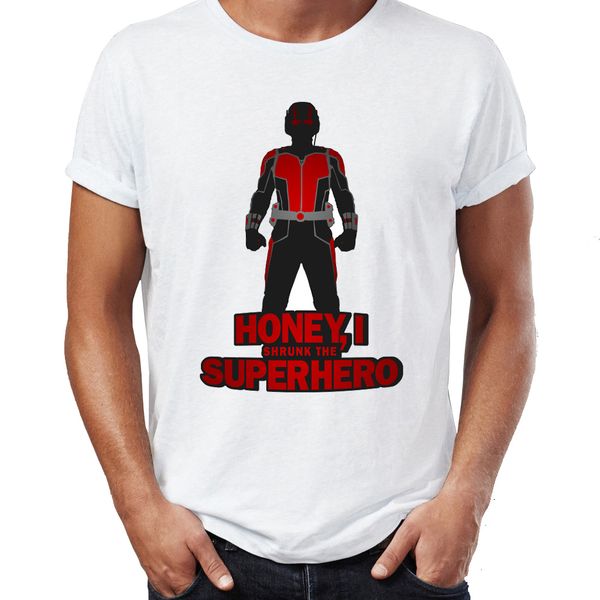 men's t shirt honey i shrink the superhero ant-man funny nerdy tee