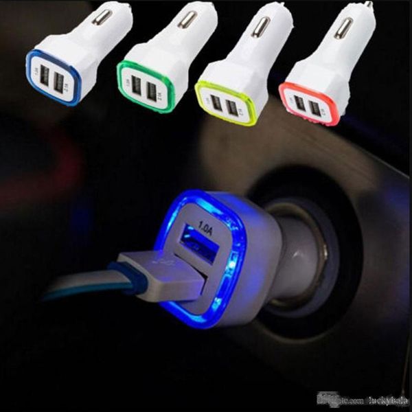 universal led light double 2 port 2.1a 1a usb car charger four colors for samsung lg cell phone
universal led light double 2 port 2.1a 1a usb car charger four colors for samsung lg cell phone