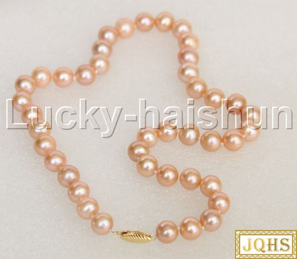 chains luster natural 18" 11mm round pink freshwater pearl beads strand necklace 14kt gold clasp j12366, Silver
chains luster natural 18" 11mm round pink freshwater pearl beads strand necklace 14kt gold clasp j12366, Silver