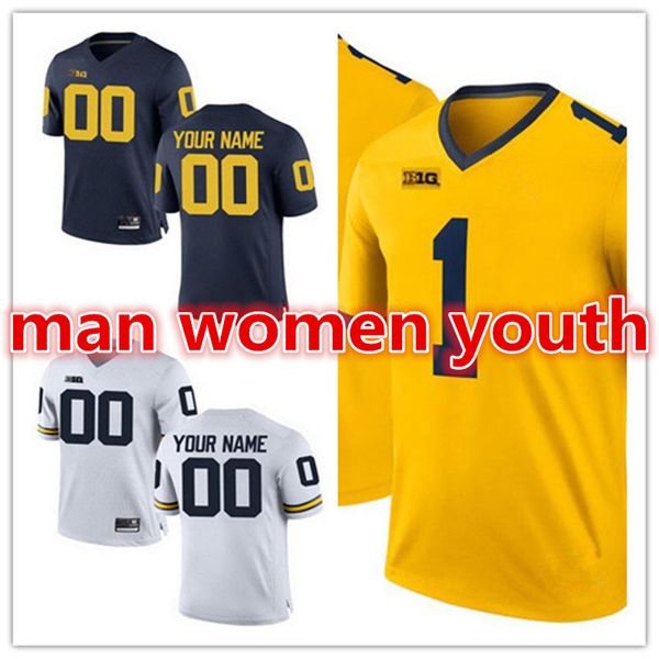 custom ncaa michigan wolverines 4 jim harbaugh 2 woodson 5 jabrill peppers 10 brady 21 howard 88 butt football jerseys any name number s-5xl, Black
custom ncaa michigan wolverines 4 jim harbaugh 2 woodson 5 jabrill peppers 10 brady 21 howard 88 butt football jerseys any name number s-5xl, Black