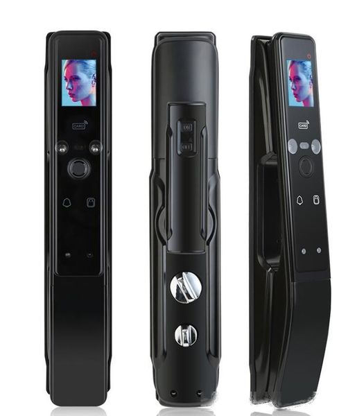 new anti-theft smart door lock face recognition fingerprint lock automatic password lock black
new anti-theft smart door lock face recognition fingerprint lock automatic password lock black
