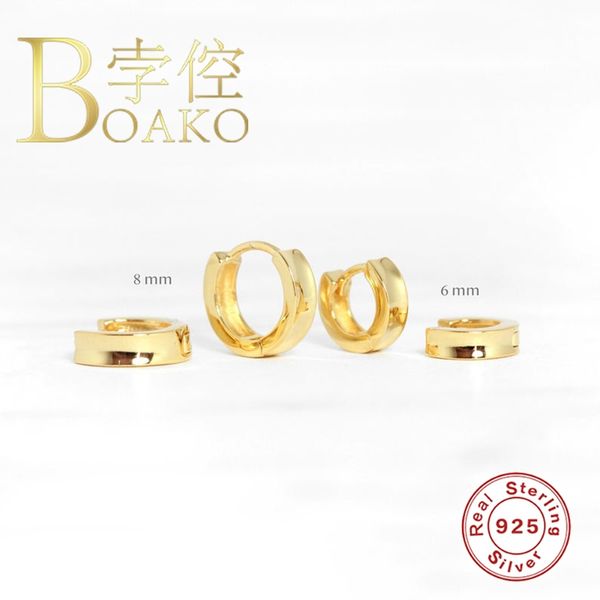 hoop & huggie boako ins style earrings for women 925 sterling silver round earcuff pendientes piercing jewelry brincos #9.2, Golden;silver
hoop & huggie boako ins style earrings for women 925 sterling silver round earcuff pendientes piercing jewelry brincos #9.2, Golden;silver